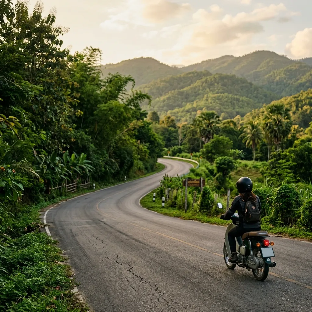 Scenic Northern Thailand Backdrop